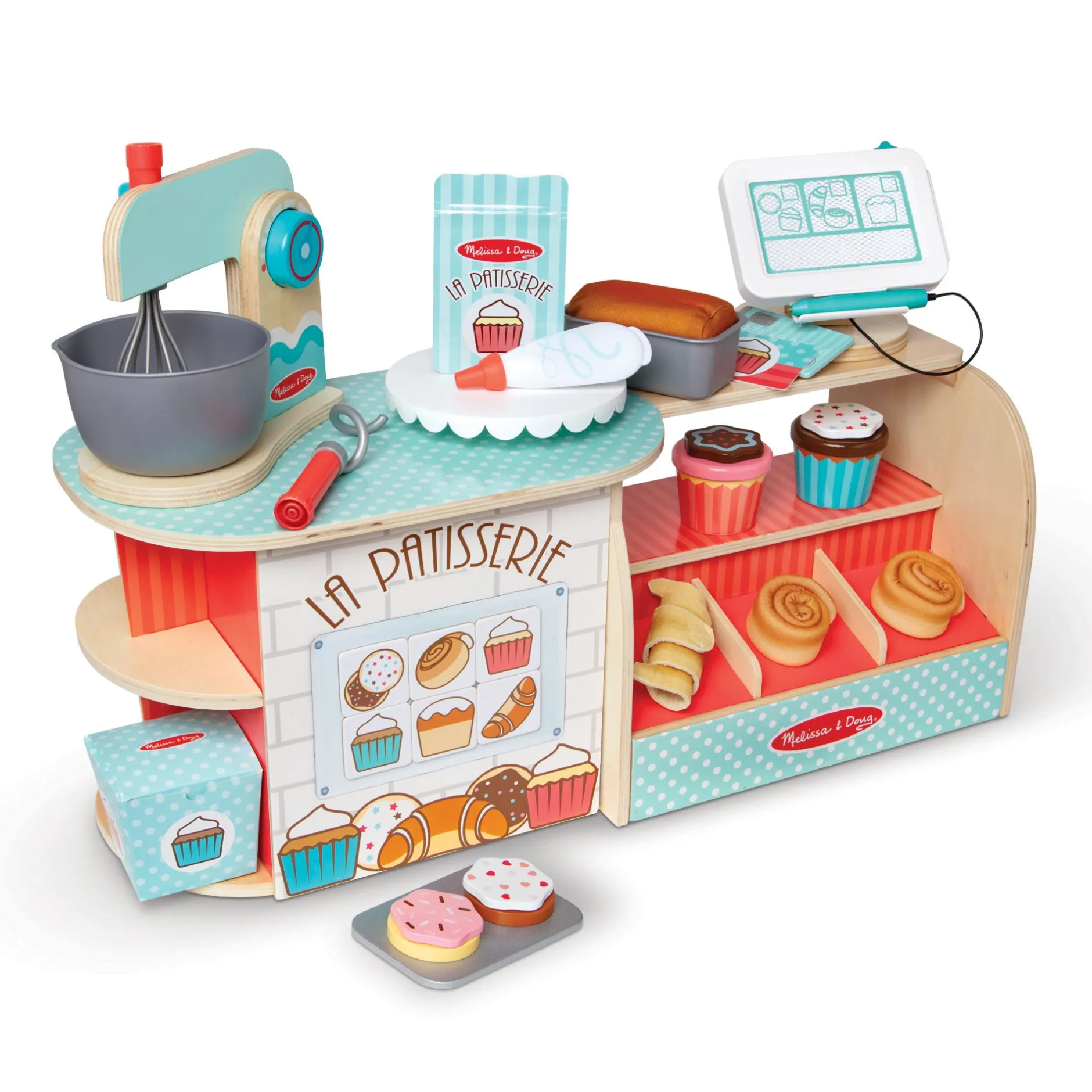 Play Food & Play Sets>Melissa & Doug Wooden La Patisserie Bakery