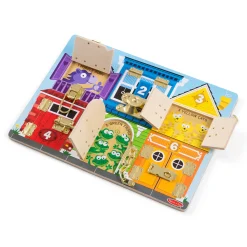 Motor Skills>Melissa & Doug Wooden Latches Board