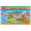 Motor Skills>Melissa & Doug Wooden Railway Set