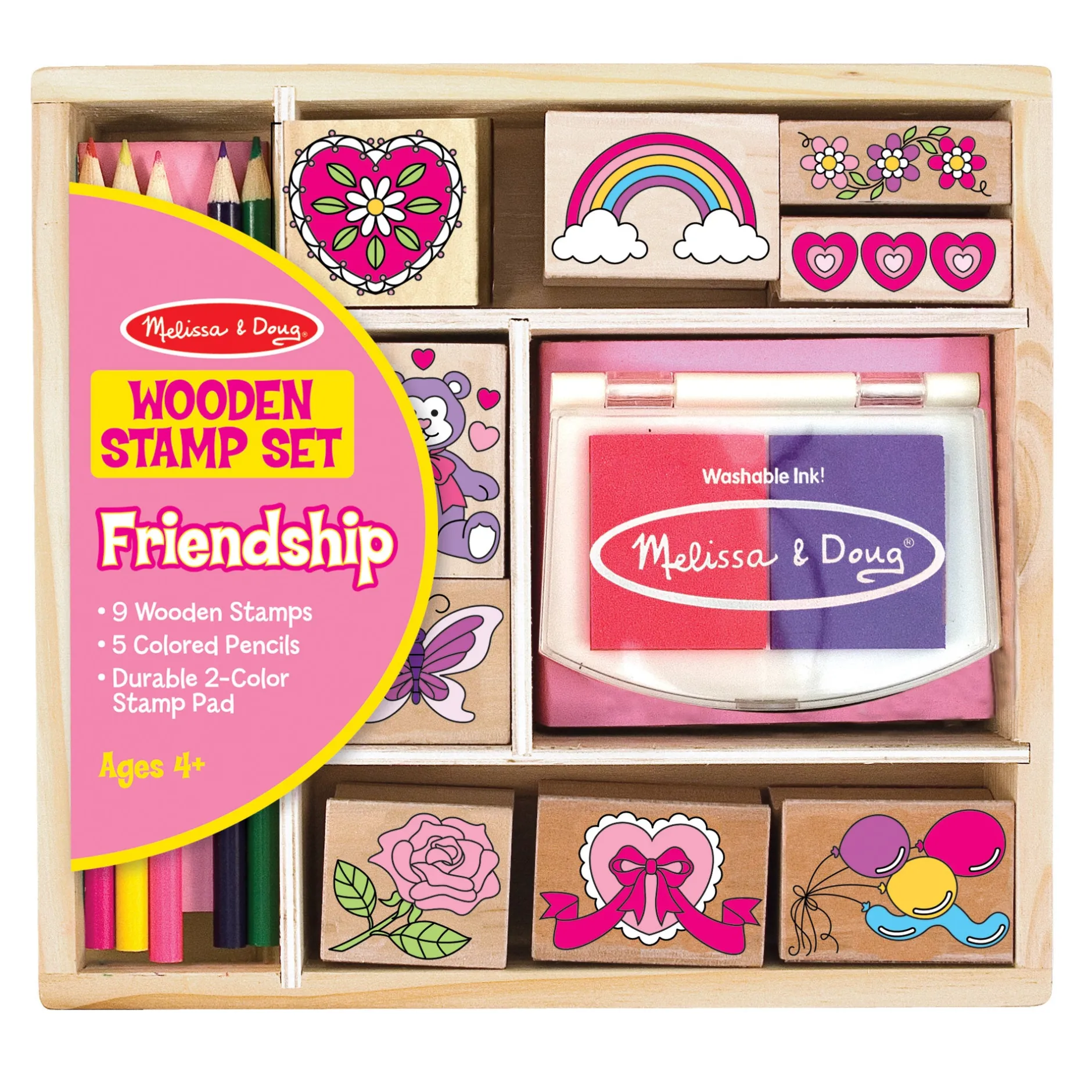 Craft & Stamp Kits>Melissa & Doug Wooden Stamp Set - Friendship