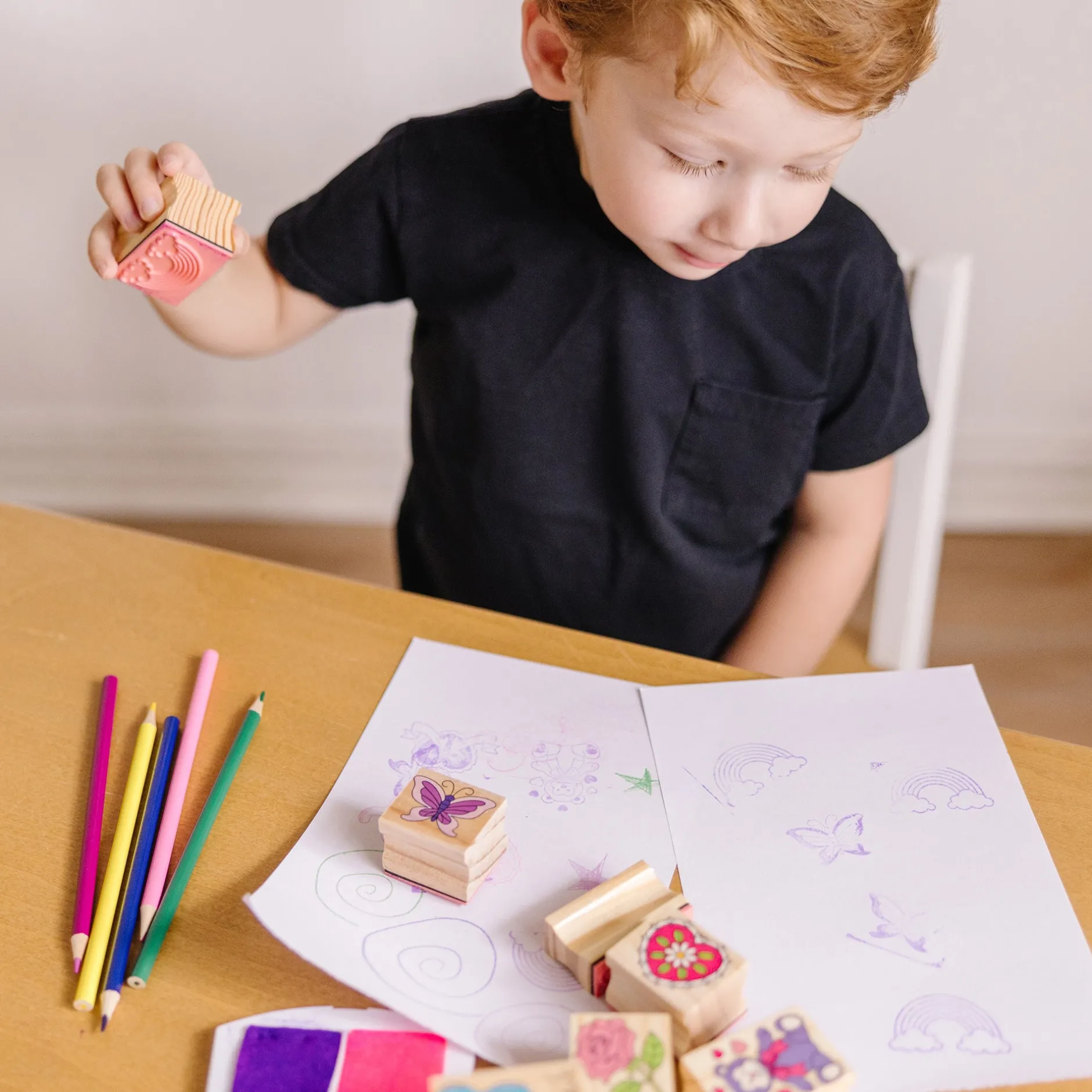 Craft & Stamp Kits>Melissa & Doug Wooden Stamp Set - Friendship