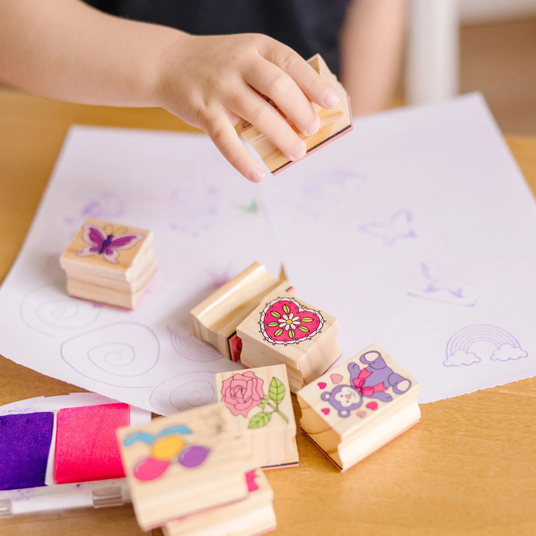Craft & Stamp Kits>Melissa & Doug Wooden Stamp Set - Friendship