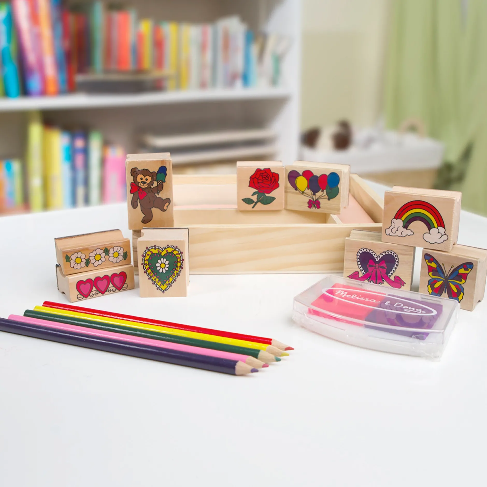 Craft & Stamp Kits>Melissa & Doug Wooden Stamp Set - Friendship