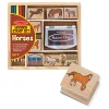 Craft & Stamp Kits>Melissa & Doug Wooden Stamp Set - Horses
