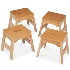 Furniture>Melissa & Doug Wooden Stools – Set of 4