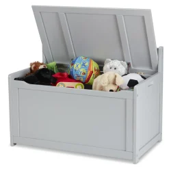 Furniture>Melissa & Doug Wooden Toy Chest (Gray)
