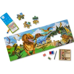 Animals & Nature Puzzles>Melissa & Doug World of Dinosaurs Gift Bundle