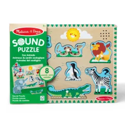 Animals & Nature Puzzles>Melissa & Doug Zoo Animals Sound Puzzle - 8 Pieces